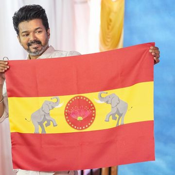 Vijay_flag தமிழக சட்டசபை தேர்தலுக்கு சின்னம் ஒதுக்கக்கோரி தேர்தல் ஆணையத்திடம் தவெக மனு