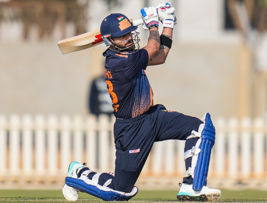 விஜய் ஹசாரே தொடரில் விராட் கோலி  புதிய சாதனை