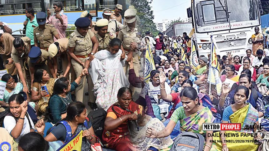 3-வது நாளாக போராட்டத்தில் ஈடுபட்ட இடைநிலை ஆசிரியர்கள் கைது