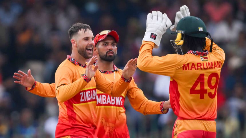 t20.1 6 விக்கெட் வித்தியாசத்தில் இலங்கையை வீழ்த்தி ஜிம்பாப்வே த்ரில் வெற்றி.!