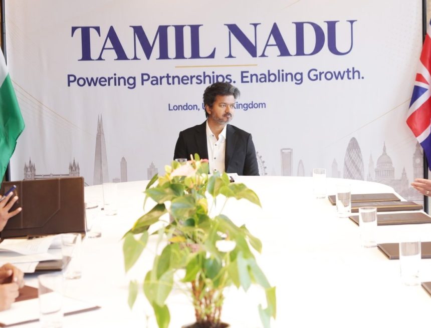 லண்டனில் முதல்வர் விஜய் முன்னிலையில் ரூ.12,300 கோடிக்கு 3 ஒப்பந்தங்கள் கையெழுத்து