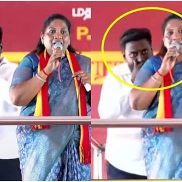 சத்தியபாமாவின் காதோரம் பேசியது என்ன? அமைச்சர் ராஜ்மோகன் விளக்கம்