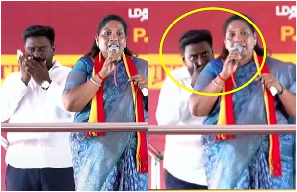 raj சத்தியபாமாவின் காதோரம் பேசியது என்ன? அமைச்சர் ராஜ்மோகன் விளக்கம்